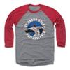 500 LEVEL Aaron Nola 3/4 Sleeve T-Shirt (Baseball Tee, XXX-Large, Red/Heather Gray) - Aaron Nola Badge B WHT view 1