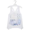 Mayoral Tween Girl 7-18 White Twist Back Embellished Graphic Print Fashion Tank Top, White,14 view 1