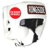 Ringside Competition Boxing Headgear, USA Boxing-Approved Leather Headgear with Cheek Protection, Great for MMA, Muay Thai, Kickboxing, and Training, Ideal for Men and Women, White, XL view 2
