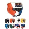 Ringside Competition Boxing Headgear, USA Boxing-Approved Leather Headgear with Cheek Protection, Great for MMA, Muay Thai, Kickboxing, and Training, Ideal for Men and Women, Red/White/Blue, Medium view 1