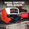Ringside Competition Boxing Headgear, USA Boxing-Approved Leather Headgear with Cheek Protection, Great for MMA, Muay Thai, Kickboxing, and Training, Ideal for Men and Women, Red/White/Blue, Medium view 3