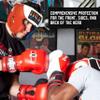 Ringside Competition Boxing Headgear, USA Boxing-Approved Leather Headgear with Cheek Protection, Great for MMA, Muay Thai, Kickboxing, and Training, Ideal for Men and Women, Red/White/Blue, Medium view 4