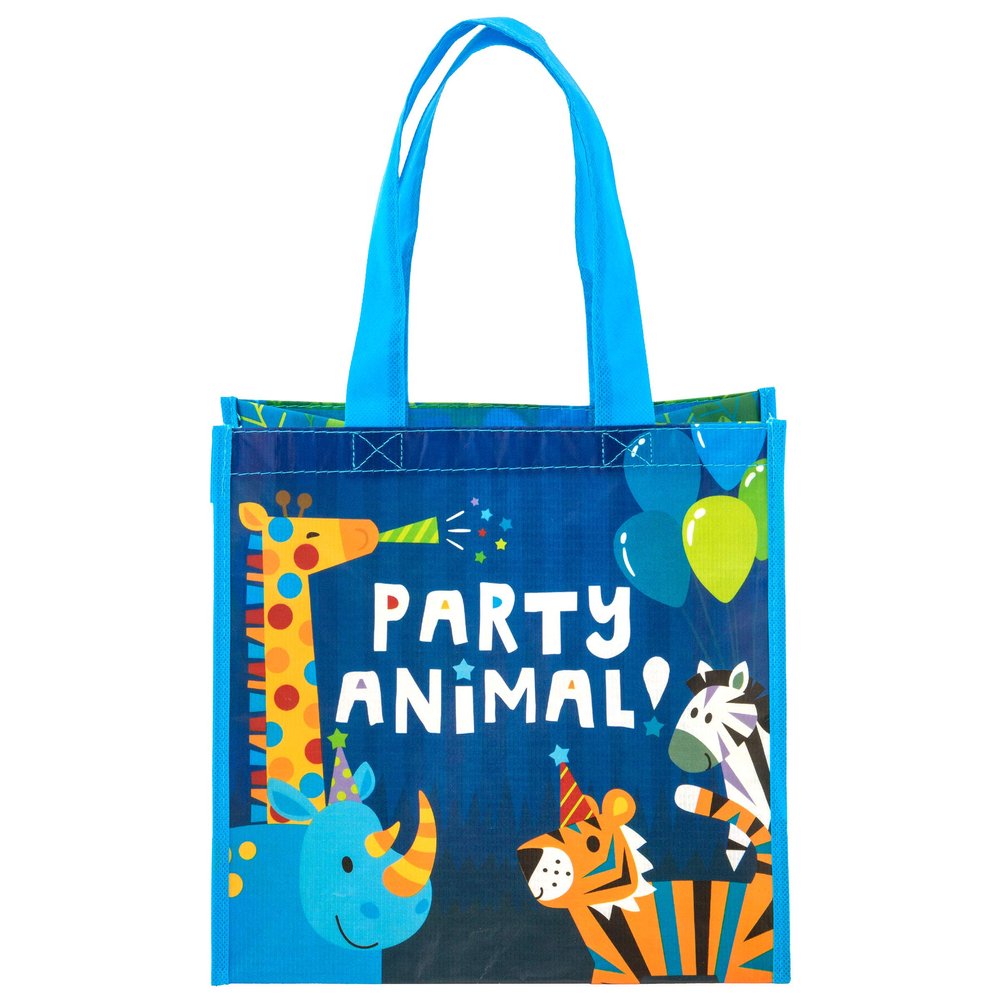 Stephen Joseph unisex child Stephen Joseph Gifts Medium Recycled Gift Bag, ZOO, Medium US