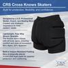 CRS Cross Padded Figure Skating Shorts. Crash Pad Pants for Roller, Inline, Ice Skating, Snowboarding, and Skiing. Fall Impact Protection for Butt, HIPS, and Tailbone (Youth Small Black) view 4