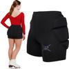 CRS Cross Padded Figure Skating Shorts. Crash Pad Pants for Roller, Inline, Ice Skating, Snowboarding, and Skiing. Fall Impact Protection for Butt, HIPS, and Tailbone (Youth Medium Black) view 1