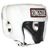 Ringside Competition Boxing Muay Thai MMA Sparring Head Protection Headgear Without Cheeks, White, Medium view 1