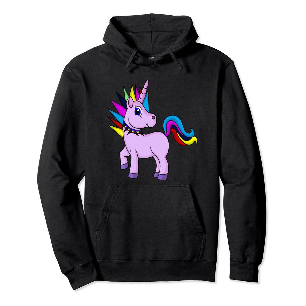 Unicorn Punk Rock Rebel Hoodie