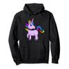 Unicorn Punk Rock Rebel Hoodie view 1