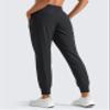 CRZ YOGA Women's Lightweight Workout Joggers 27.5" - Travel Casual Outdoor Running Athletic Track Hiking Pants with Pockets Black X-Large view 2