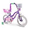 COEWSKE Kid's Bike Bicycles Steel Frame, Toddler Girls Bicycle Little Princess Style 12-14-16-18-20 Inch with Training Wheel for Age 4-7 (16 Inch, Purple) view 1