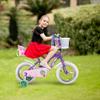 COEWSKE Kid's Bike Bicycles Steel Frame, Toddler Girls Bicycle Little Princess Style 12-14-16-18-20 Inch with Training Wheel for Age 4-7 (16 Inch, Purple) view 2