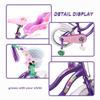 COEWSKE Kid's Bike Bicycles Steel Frame, Toddler Girls Bicycle Little Princess Style 12-14-16-18-20 Inch with Training Wheel for Age 4-7 (16 Inch, Purple) view 3