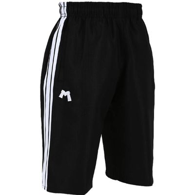 Mudoin Taekwondo Dobok Shorts Pants TKD Martial Arts MMA Kick Boxing (110(Waist 48cm or 1.57ft), Black)