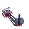 KCNC Road Cyclocross Bicycle Bike OSPW Oversized Derailleur Pulley Wheel System for Shimano R9100 R8000 use 12t top+16t Bottom Pulley in Black Red Gold Colors (Red) view 4