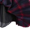 EXCHIC Women's A-Line Mini Skirt Stretchy High Waist Pleated Tennis Skirts Plaid School Uniform Dance Casual Wear (XL, 8 Red Plaid) view 4