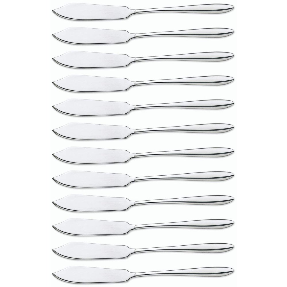ARCOS Series Berlin-Box Fish Table Knife-Monoblock of one Stainless Steel 85 mm (3.35 Inch) Silver Colour (12 Piece)