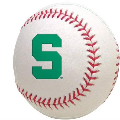 4 Inch Baseball Decal MSU Spartans Logo Removable Wall Sticker Art NCAA Home Room Decor 4 by 4 Inches