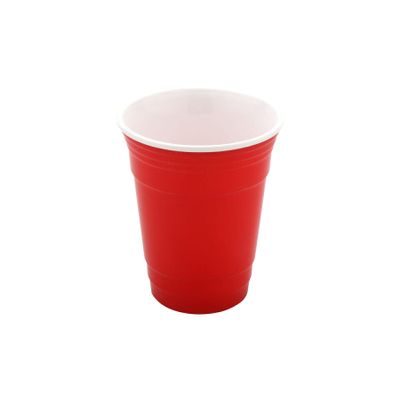 G.E.T. SC-16-R-EC Red 16 oz. Reusable Tumbler Polypropylene Reusable Tumbler Collection (Pack of 4)
