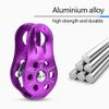 Dioche Micro Pulley, Aluminium Alloy Heavy Duty Single Swivel Rope Pulley Block Climbing Safety Equipment Accessory() view 2