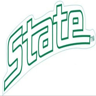 5 Inch Decal MSU Spartans Logo Removable Wall Sticker Art NCAA Home Room Decor 5 by 1 Inches