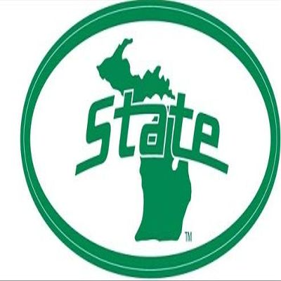 4 Inch Oval Decal MSU Green Spartans Logo Removable Wall Sticker Art NCAA Home Room Decor 4 by 2 Inches