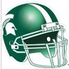 5 Inch Football Helmet Decal MSU Spartans Logo Removable Wall Sticker Art NCAA Home Room Decor 5 by 5 Inches