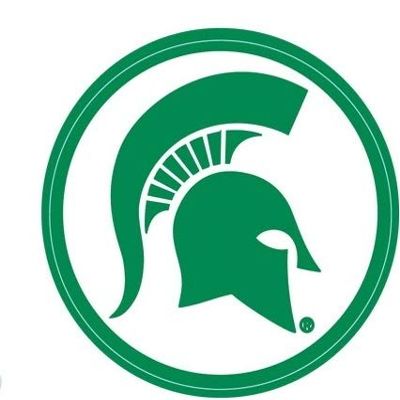 2 Inch Spartan Helmet Decal MSU Spartans Logo Removable Wall Sticker Art NCAA Home Room Decor 2 by 2 Inches