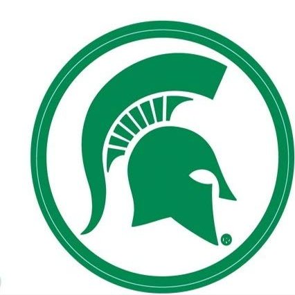 2 Inch Spartan Helmet Decal MSU Spartans Logo Removable Wall Sticker Art NCAA Home Room Decor 2 by 2 Inches