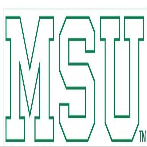 6 Inch MSU Decal Green Outline Spartans Logo Removable Wall Sticker Art NCAA Home Room Decor 6 1/2 by 2 1/2 Inches
