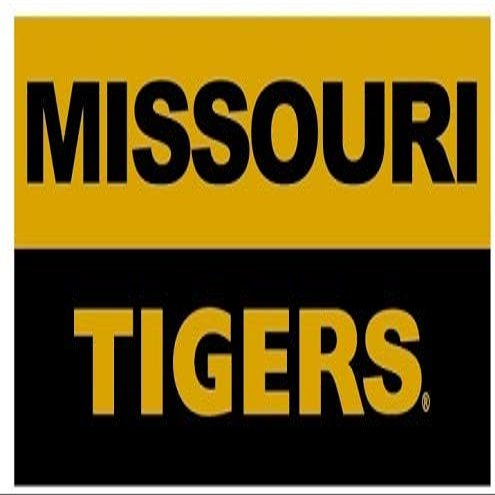 9 Inch Missouri Tigers Decal MU University of Mizzou Logo MO Removable Wall Sticker Art NCAA Home Room Decor 9 by 3 1/2 Inches