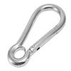 US STAINLESS 20 Pieces Stainless Steel 316 Spring Hook with Eyelet Carabiner 3/16" (5mm) Marine Grade view 1