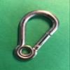 US STAINLESS 20 Pieces Stainless Steel 316 Spring Hook with Eyelet Carabiner 3/16" (5mm) Marine Grade view 3