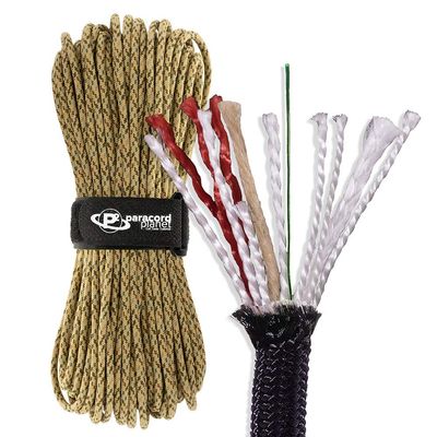Paracord Planet Wilderness Cord  Lengths from 10 to 1000 Feet  Desert Camo 100 ft Hanks