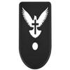 NDZ Performance Magazine Base Plate Finger Extension for Glock Gen 1-5 9MM .40 .357 SIG Laser Engraved Anodized Aluminum in Black - Bible Dove Cross view 1