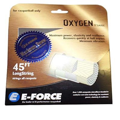 E-Force Oxygen 17 Gauge Black Racquetball String