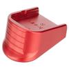 NDZ Performance Magazine Base Plate Finger Extension for Glock Gen 1-5 9MM .40 .357 SIG Laser Engraved Anodized Aluminum in Red - Spartan Helmet US Flag view 2