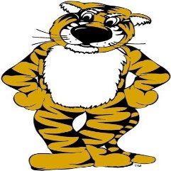 4 Inch Truman The Tiger Decal MU University of Missouri Mizzou Tigers M Logo MO Removable Wall Sticker Art NCAA Home Room Decor 2 1/2 by 4 1/2 Inches