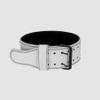 Aesthreadics Power Lifting Belt for Men and Women, Premium Soft Leather, Heavy Duty Durability (White, Large (32-38)) view 3