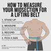 Aesthreadics Power Lifting Belt for Men and Women, Premium Soft Leather, Heavy Duty Durability (White, Large (32-38)) view 4