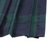 EXCHIC Women's A-Line Mini Skirt Stretchy High Waist Pleated Tennis Skirts Plaid School Uniform Dance Casual Wear (S, 1 Green) view 2