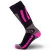 Pure Athlete Kids Ski Socks - Merino Wool OTC Winter Skiing Sock for Boys Girls (3 Pairs - Black/Neon Pink, X-Small-Small) view 2