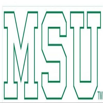 4 Inch MSU Decal Green Outline Spartans Logo Removable Wall Sticker Art NCAA Home Room Decor 4 1/2 by 2 Inches