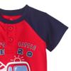 Baby and Toddler Boy's Americana Theme Mix n Match Separates (Daddy's Little Hero Fire Truck Top, 0-3 mo.) view 3