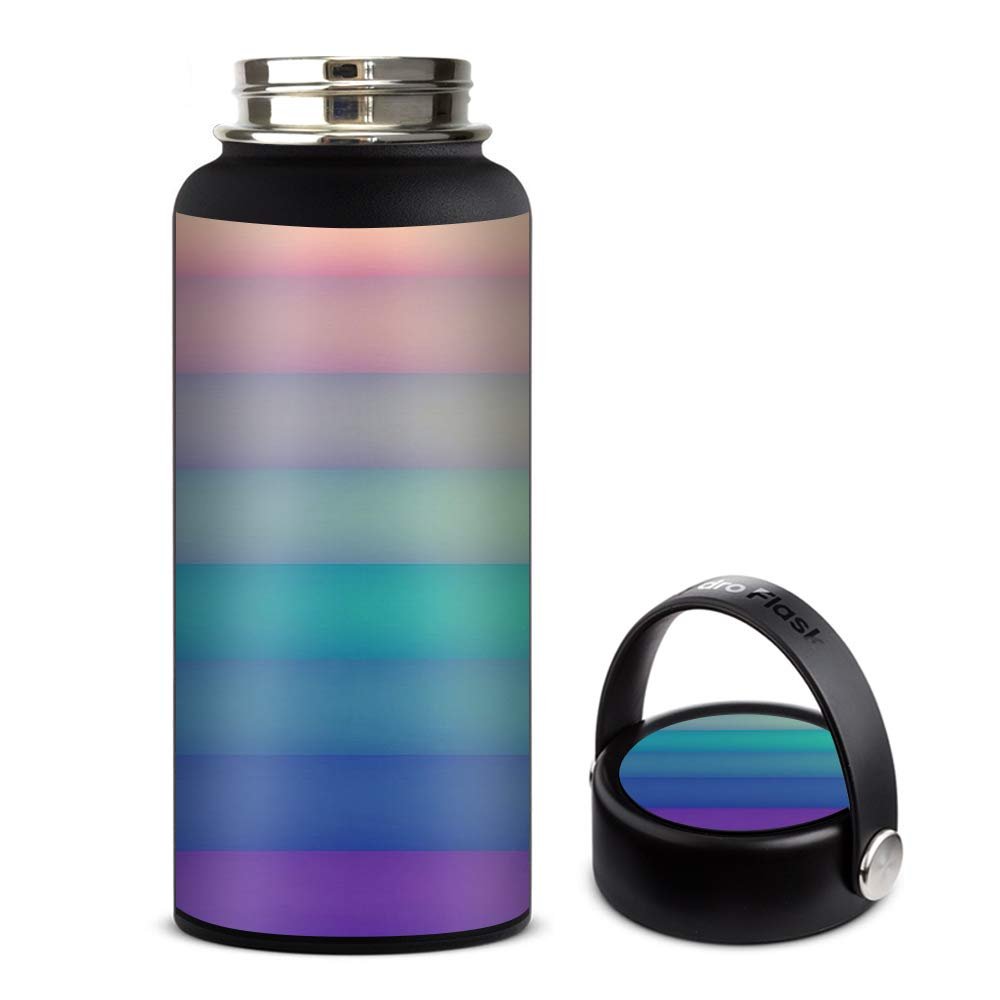 Skin Decal Vinyl Wrap for Hydro Flask 32oz Wide Mouth stickers skins cover/Pastel Stripes