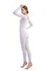 Full Bodysuit Womens Long Sleeve One Piece Jumpsuit Spandex Zentai Unitard (Medium, White) view 4