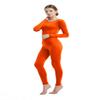 Full Bodysuit Womens Long Sleeve One Piece Jumpsuit Spandex Zentai Unitard (Small, Orange) view 3