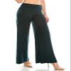 ALWAYS Women's Wide Leg Palazzo Pants - High Waist Premium Soft Stretch Trouser Dark Teal L/XL view 2