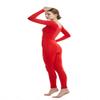 Full Bodysuit Womens Long Sleeve One Piece Jumpsuit Spandex Zentai Unitard (XX-Large, Red) view 4