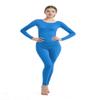 Full Bodysuit Womens Long Sleeve One Piece Jumpsuit Spandex Zentai Unitard (X-Large, Light Blue) view 1