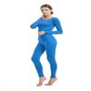 Full Bodysuit Womens Long Sleeve One Piece Jumpsuit Spandex Zentai Unitard (X-Large, Light Blue) view 3